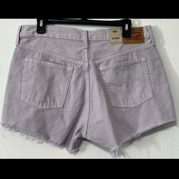 Levi’s 501 Originals Jeans Shorts Washed Lilac - Picture 7 of 12